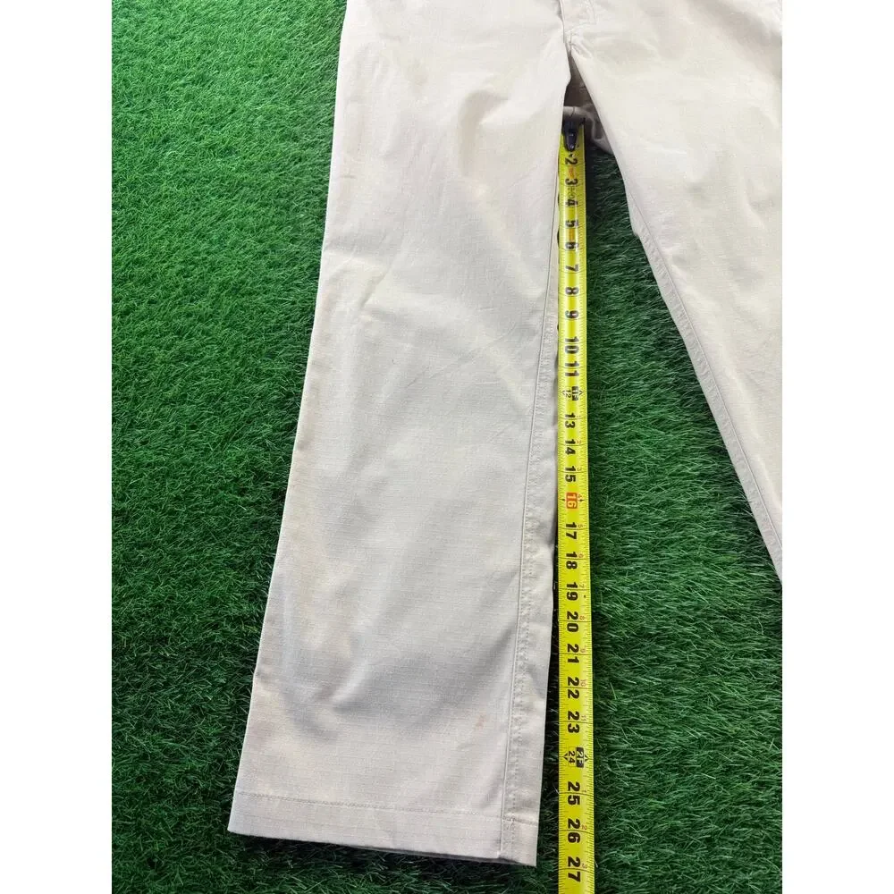 Under Armour Mens Pants 34x30 Tan Khaki Loose Fit Performance Athletic Golf
